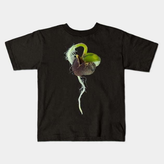 Reflected light micrograph of young turnip sprout Kids T-Shirt by SDym Photography